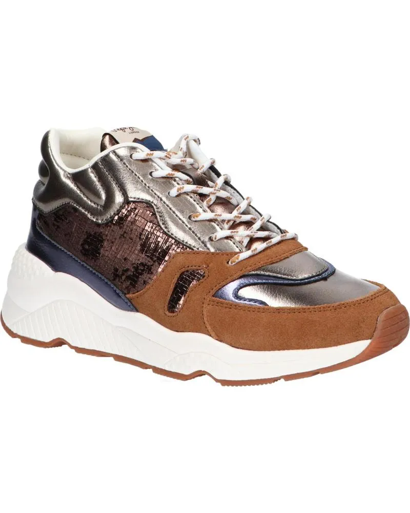 Zapatillas deporte de Mujer PEPE JEANS PLS31051 HARLOW SPACE 879COGNAC