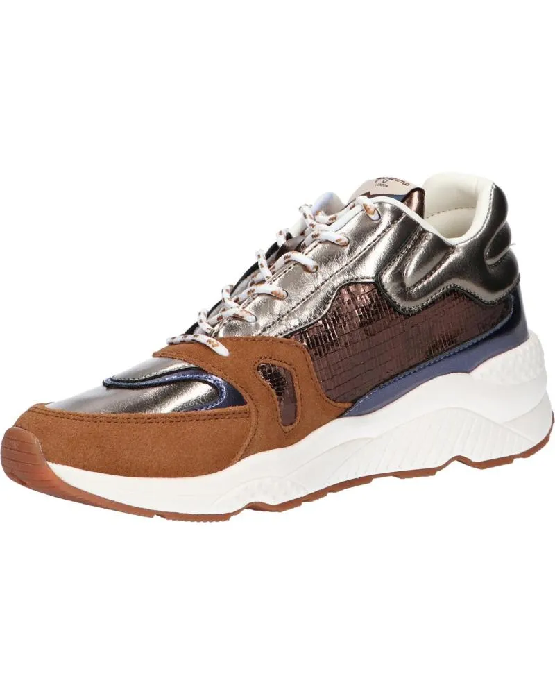 Zapatillas deporte de Mujer PEPE JEANS PLS31051 HARLOW SPACE 879COGNAC