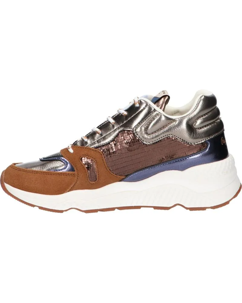 Zapatillas deporte de Mujer PEPE JEANS PLS31051 HARLOW SPACE 879COGNAC