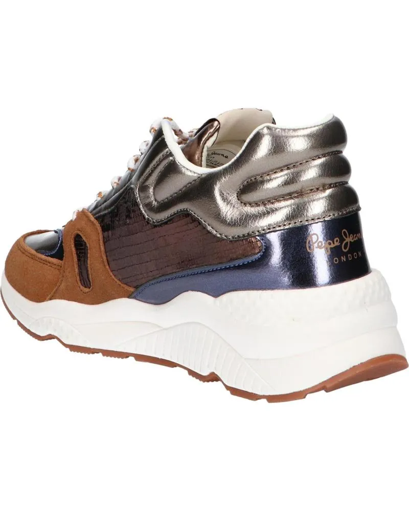 Zapatillas deporte de Mujer PEPE JEANS PLS31051 HARLOW SPACE 879COGNAC