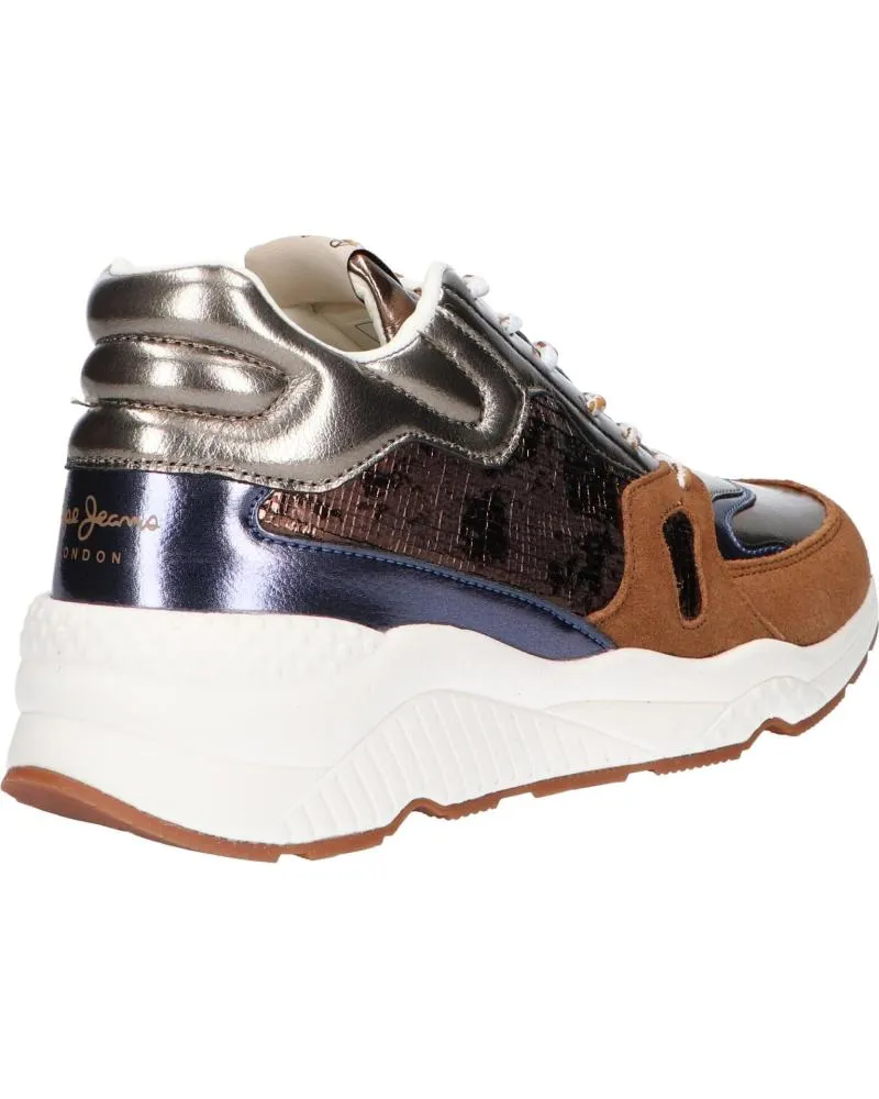 Zapatillas deporte de Mujer PEPE JEANS PLS31051 HARLOW SPACE 879COGNAC