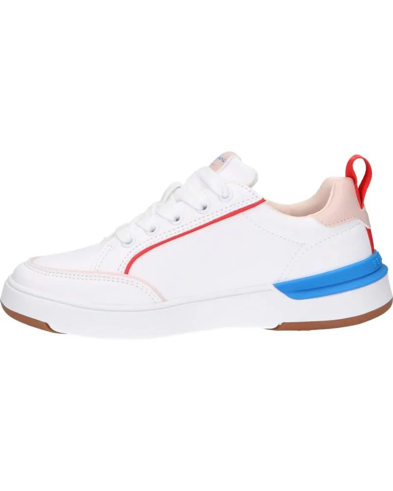 Zapatillas deporte de Mujer y Niña PEPE JEANS PGS30539 BAXTER PATCH 800WHITE