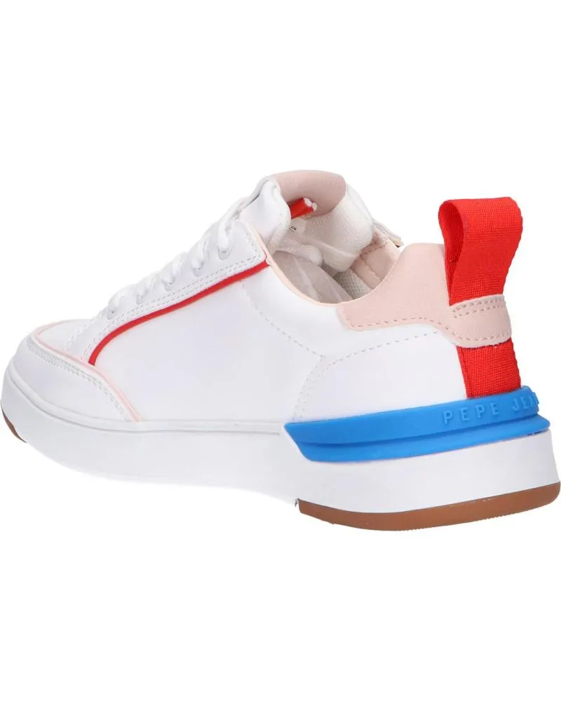 Zapatillas deporte de Mujer y Niña PEPE JEANS PGS30539 BAXTER PATCH 800WHITE