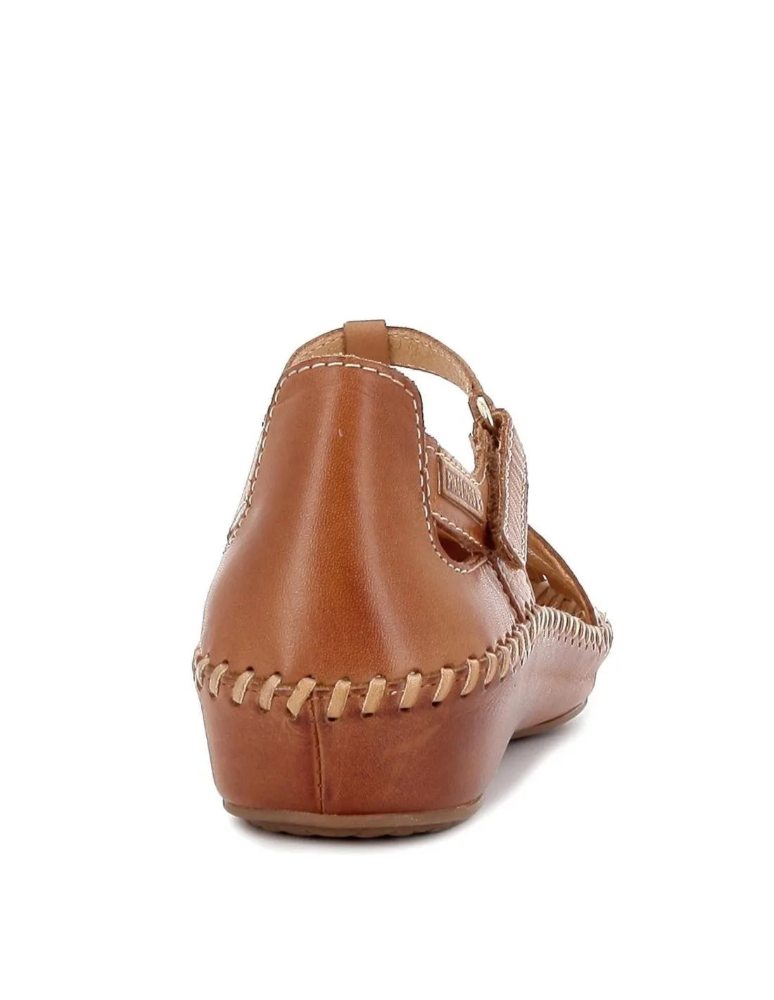 Zapato semiabierto con calado plano para mujer cuero Pikolinos