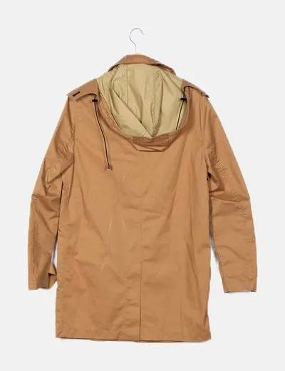 Zara Chaqueta impermeable verde